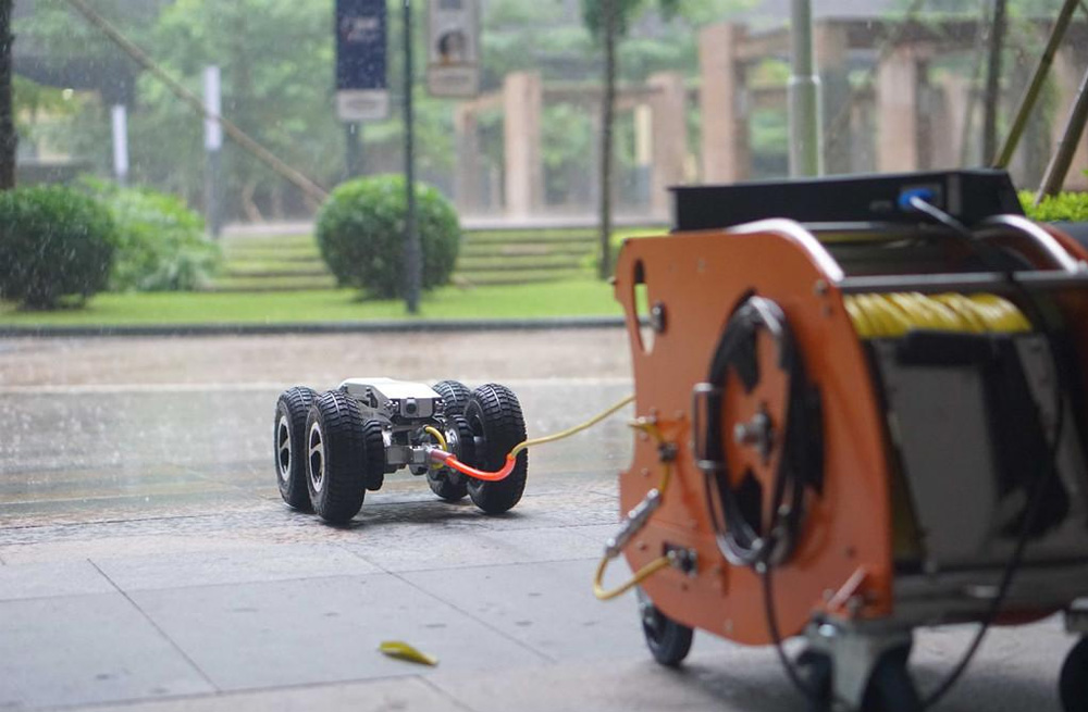 285摄山星城听竹管道检测机器人